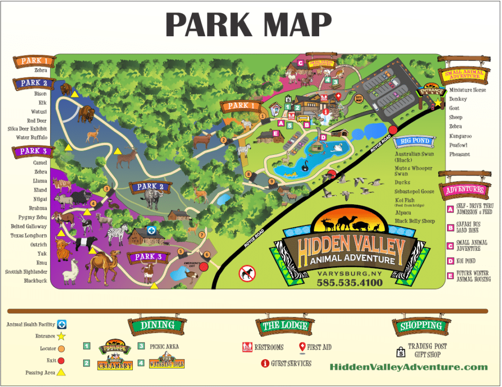 Property Map Varysburg, NY Hidden Valley Animal Adventure